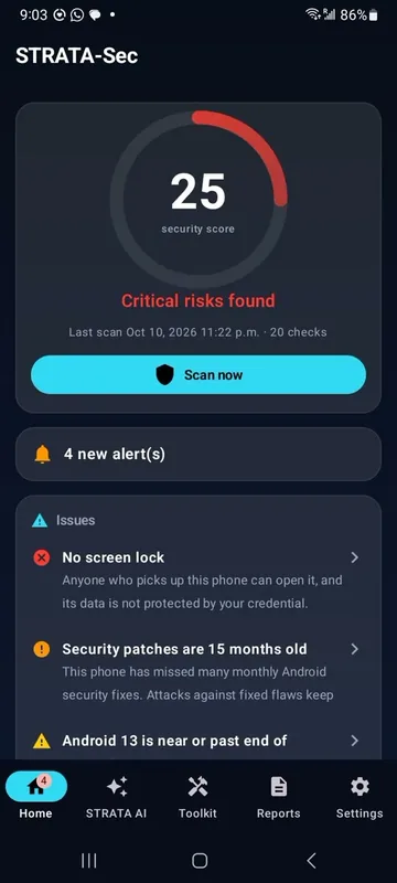 Strata-Sec on Android